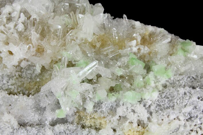 Green Augelite Crystals on Quartz - Peru #173390